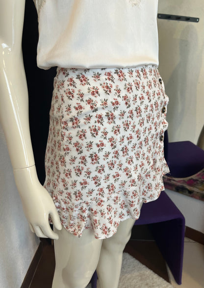 Jupe courte fleurie - Hollister - S/36