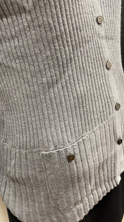 Gilet en maille côtelé - Vintage - S/36
