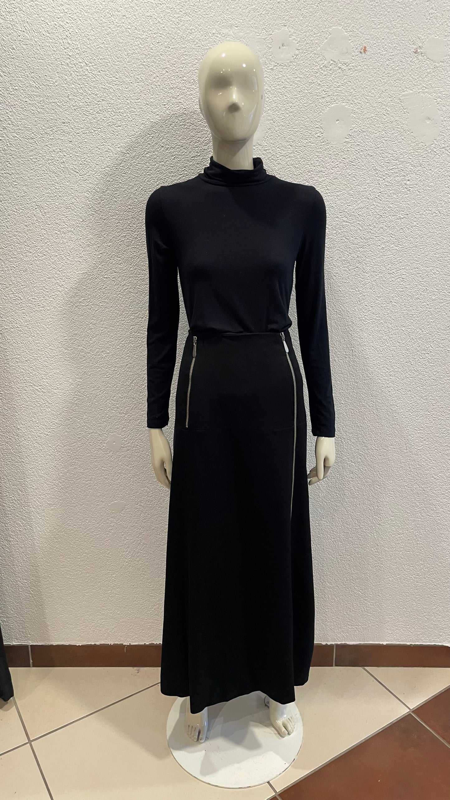 Jupe longue en laine - Claude Montana 90’s - L/40