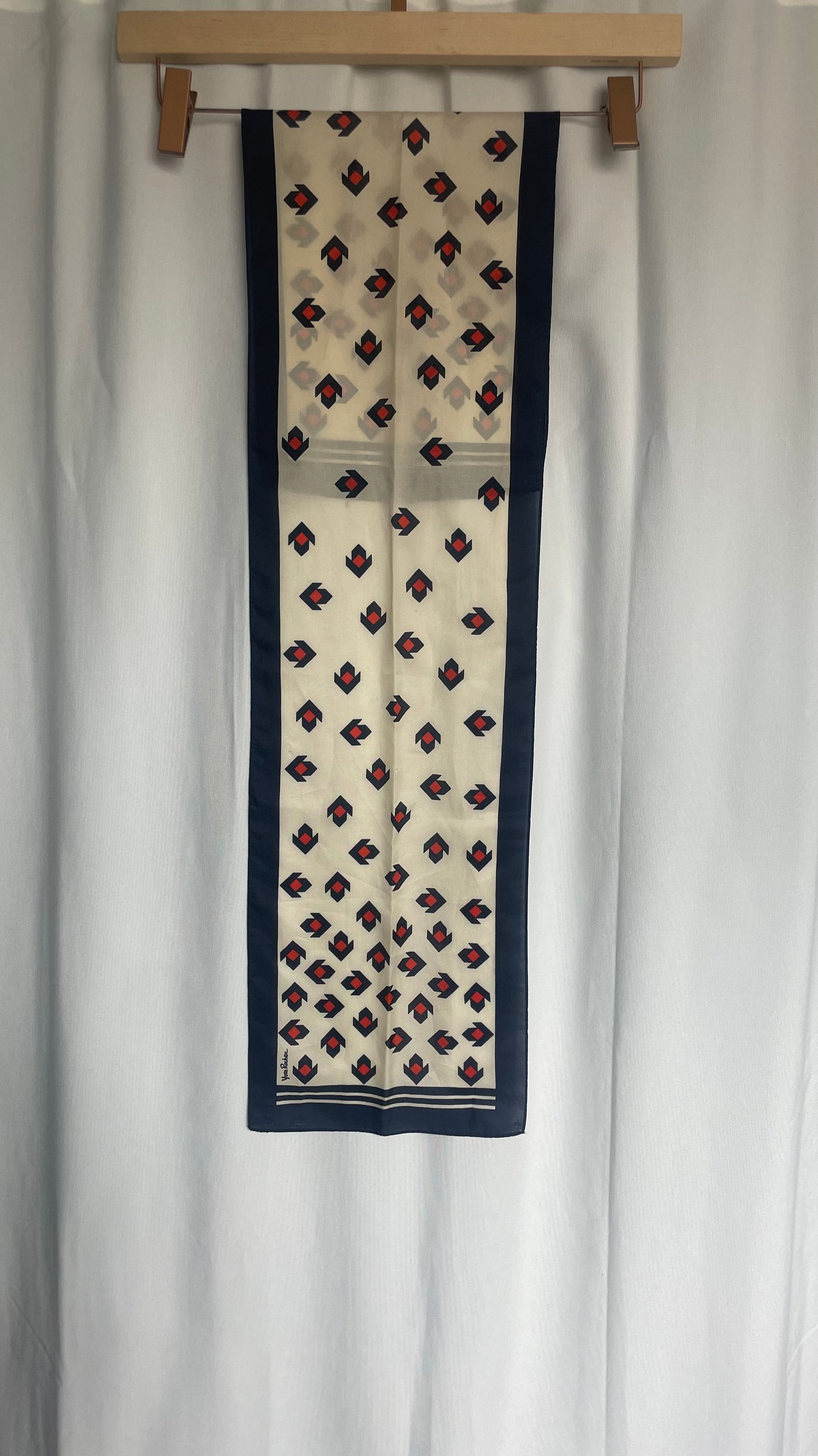 Foulard rectangulaire, Yves Rocher Vintage