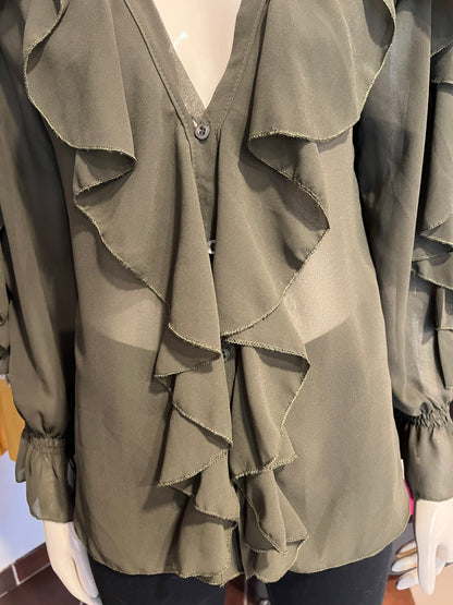 Blouse à volant - Boutique indépendante - L/40