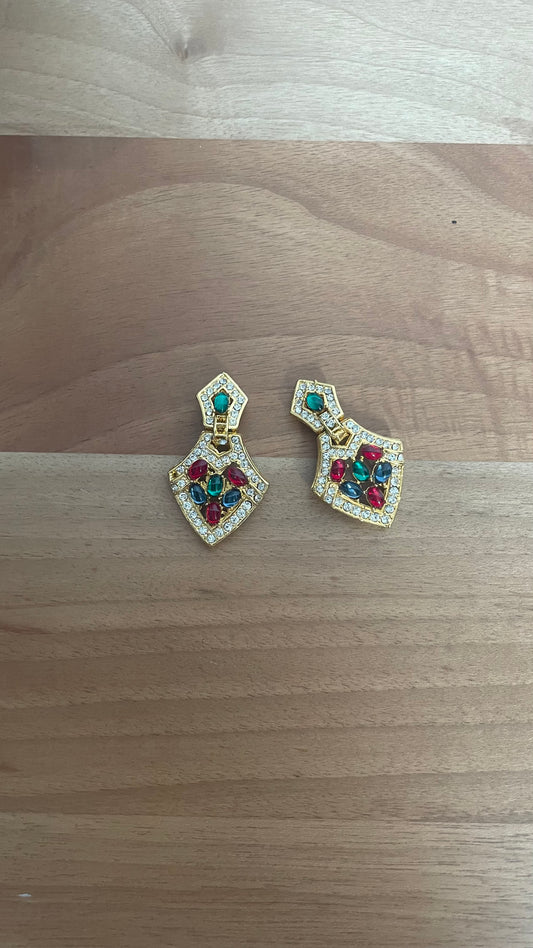 Boucles d’oreilles à clip Vintage - 80s