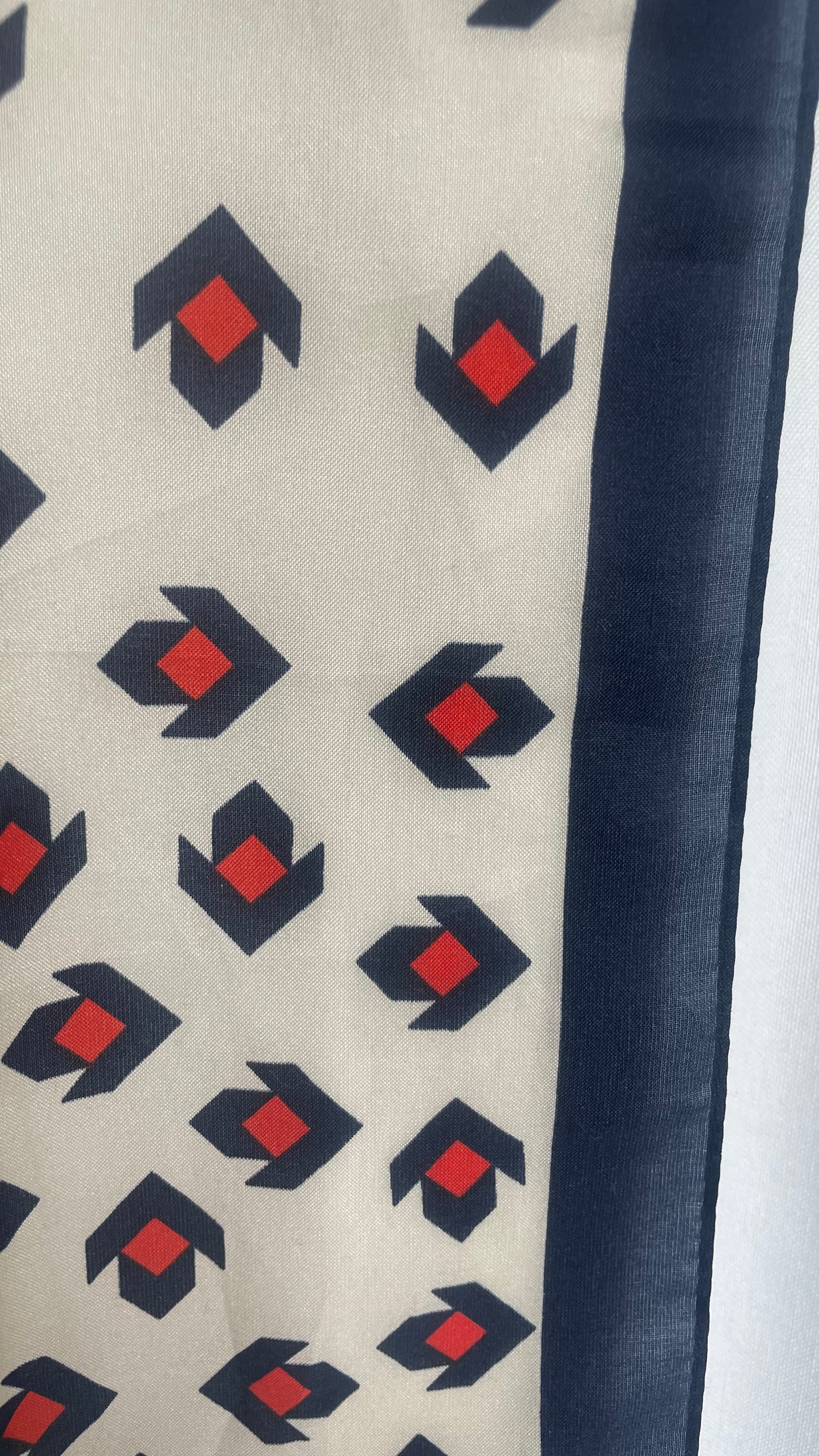 Foulard rectangulaire, Yves Rocher Vintage