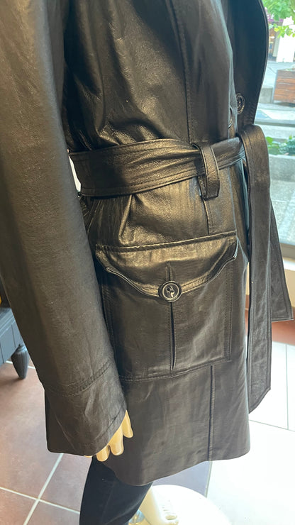 Trench en Cuir - Vintage - L/40
