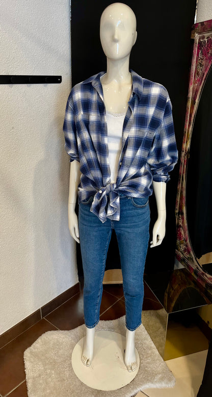 Chemise à carreaux oversize - H&M - M/38