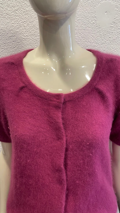 Gilet manches courtes en Angora - Luisa Cerand - S/36