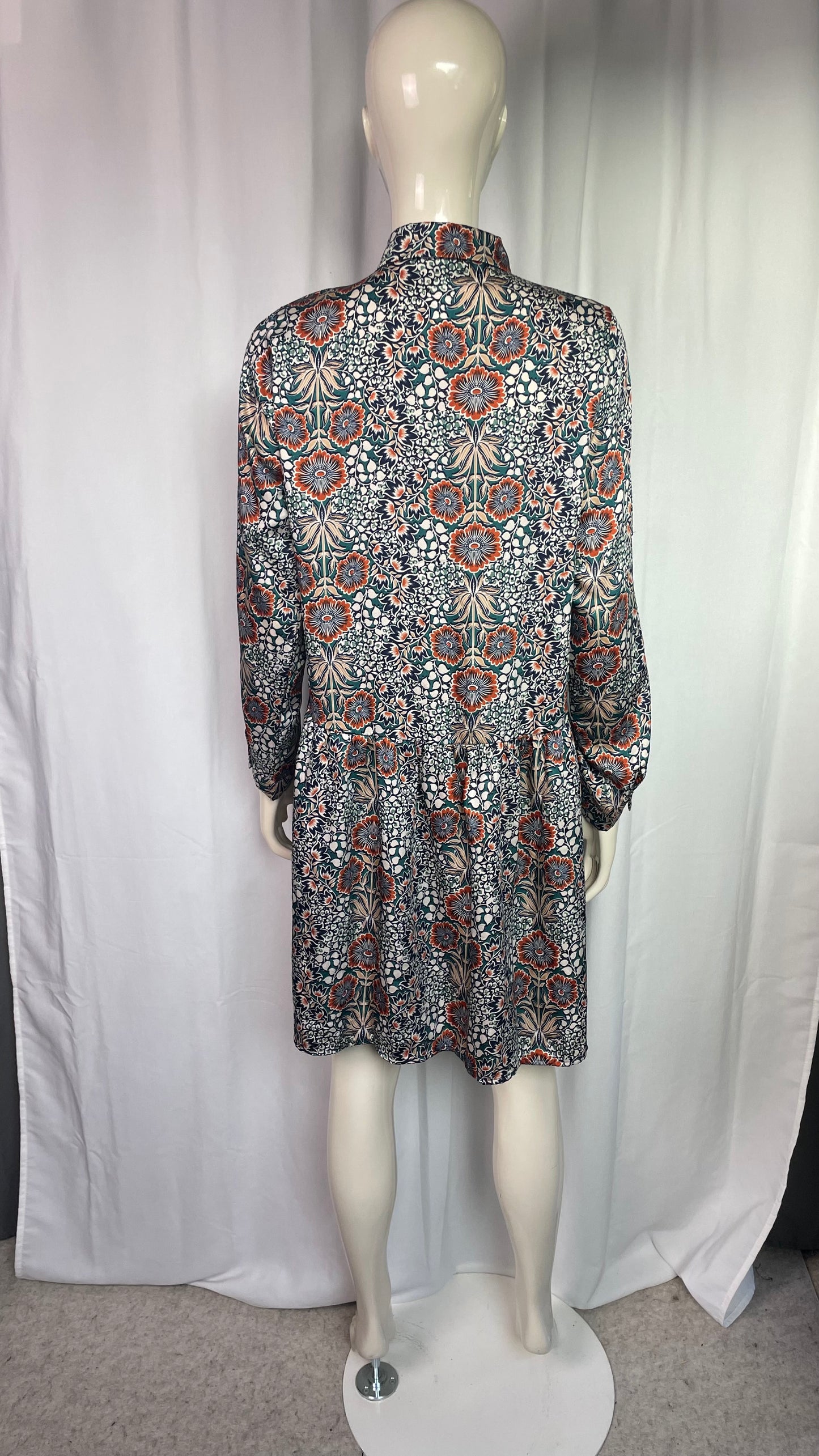 Robe chemise à fleurs, Boutique Parisienne, taille S