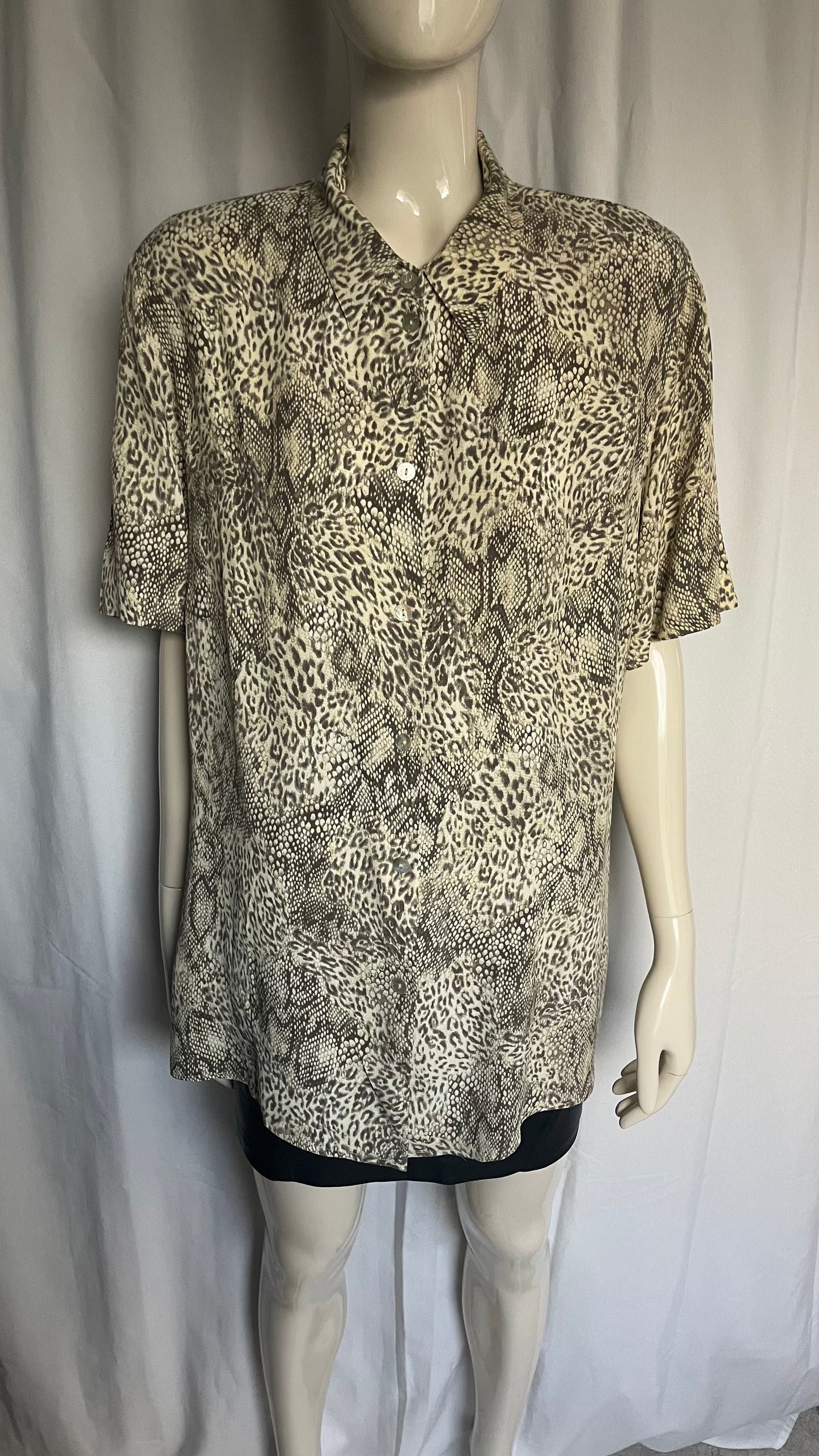 Chemise imprimée, Vintage, taille 44