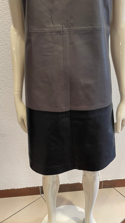 Robe droite en cuir - Gerard Darel -S/36