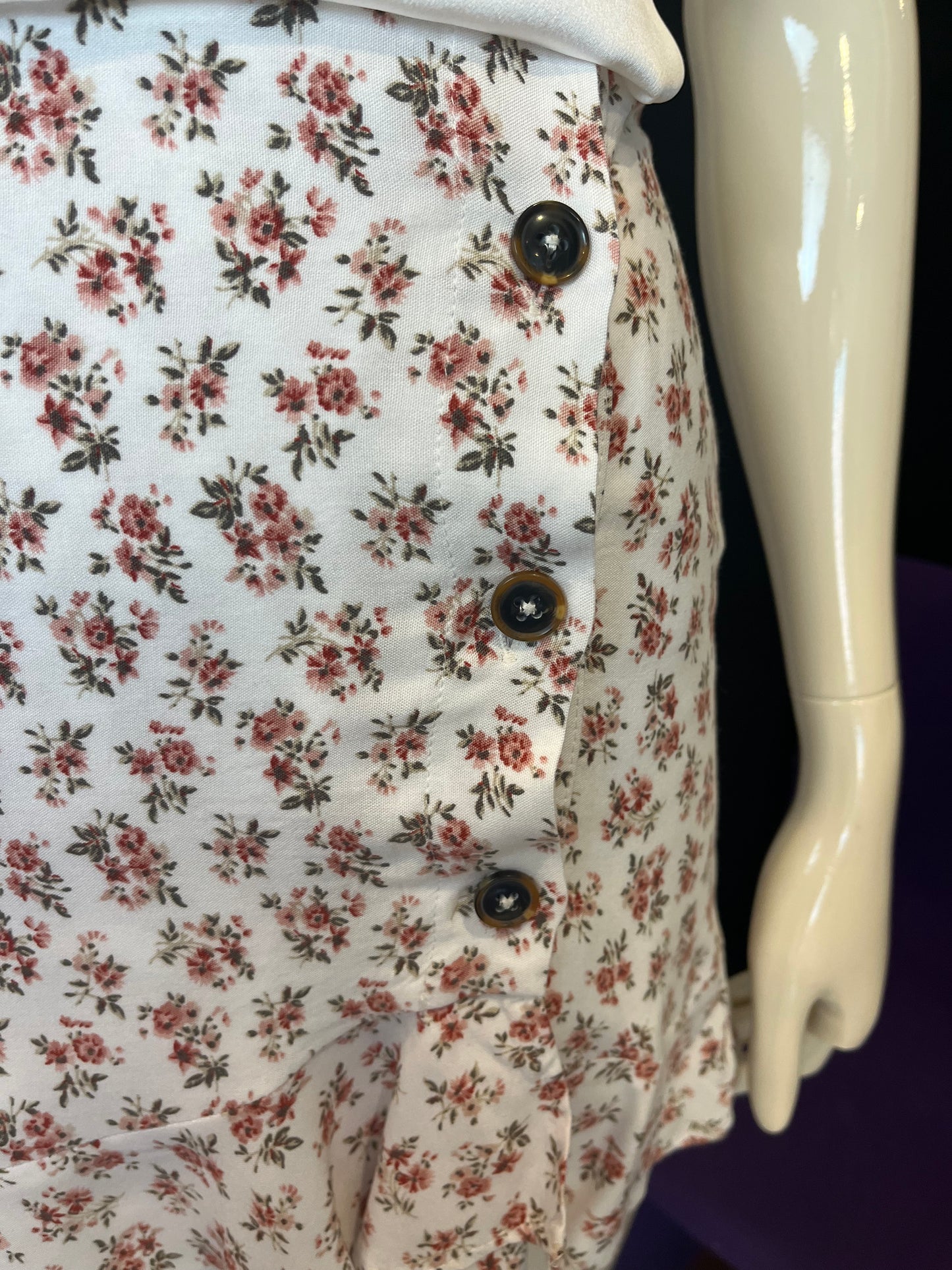 Jupe courte fleurie - Hollister - S/36