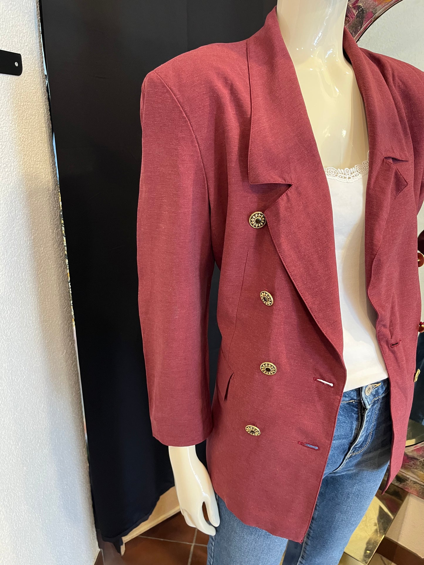 Blazer en soie - Vintage - S/M