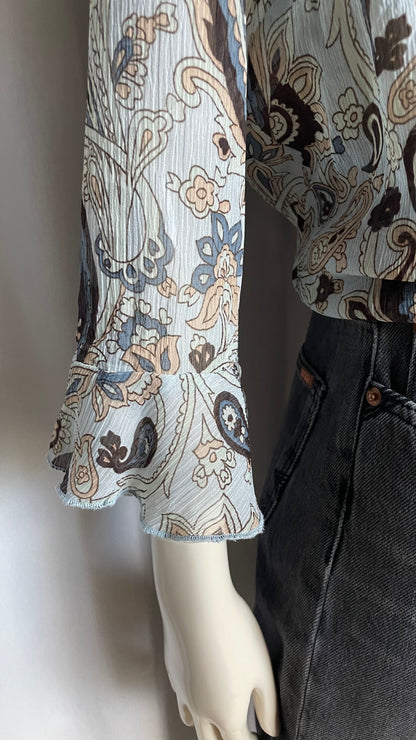 Blouse à volants, Vintage, taille L