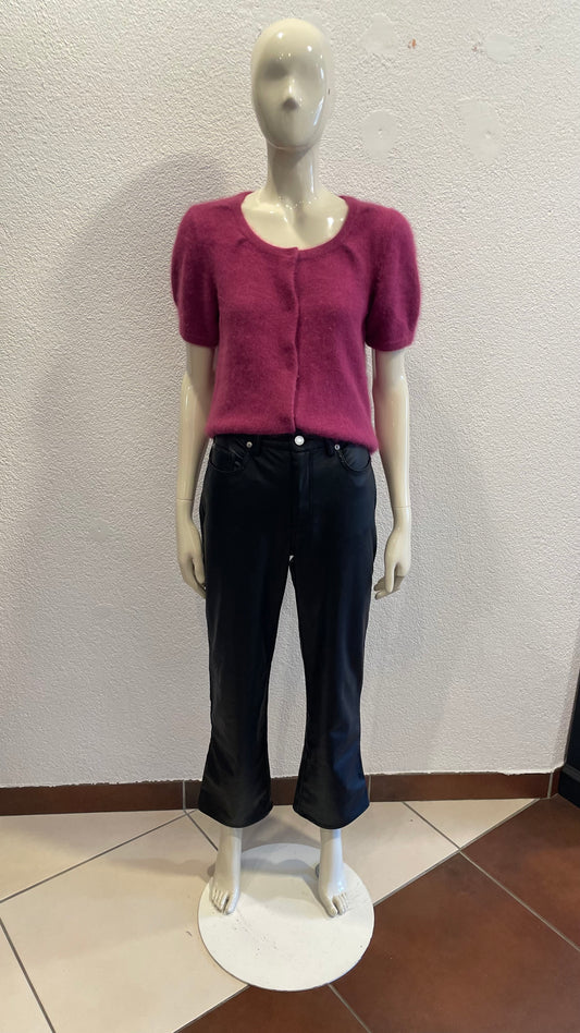 Gilet manches courtes en Angora - Luisa Cerand - S/36