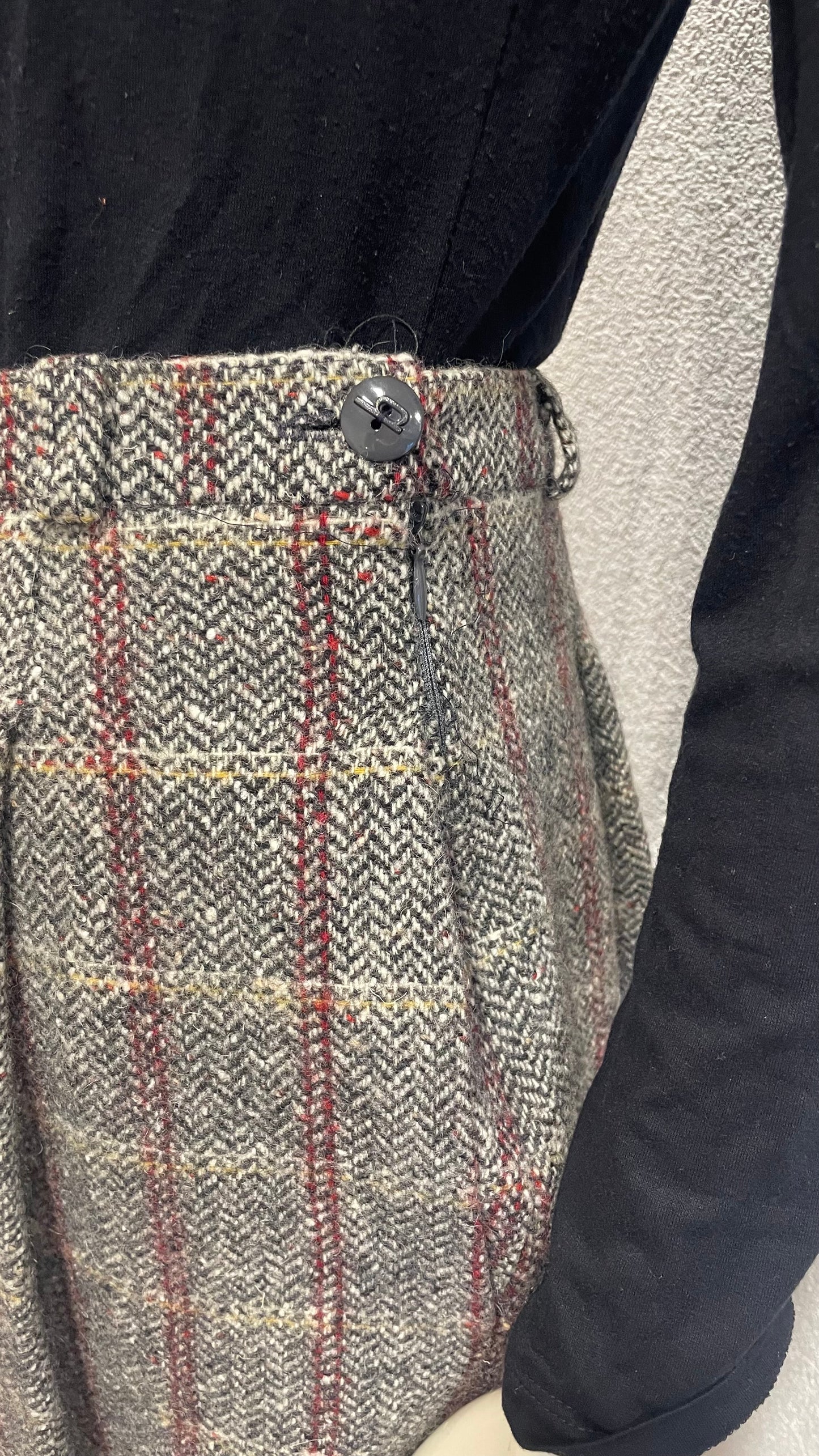 Jupe plissée en laine - Vintage - S/36