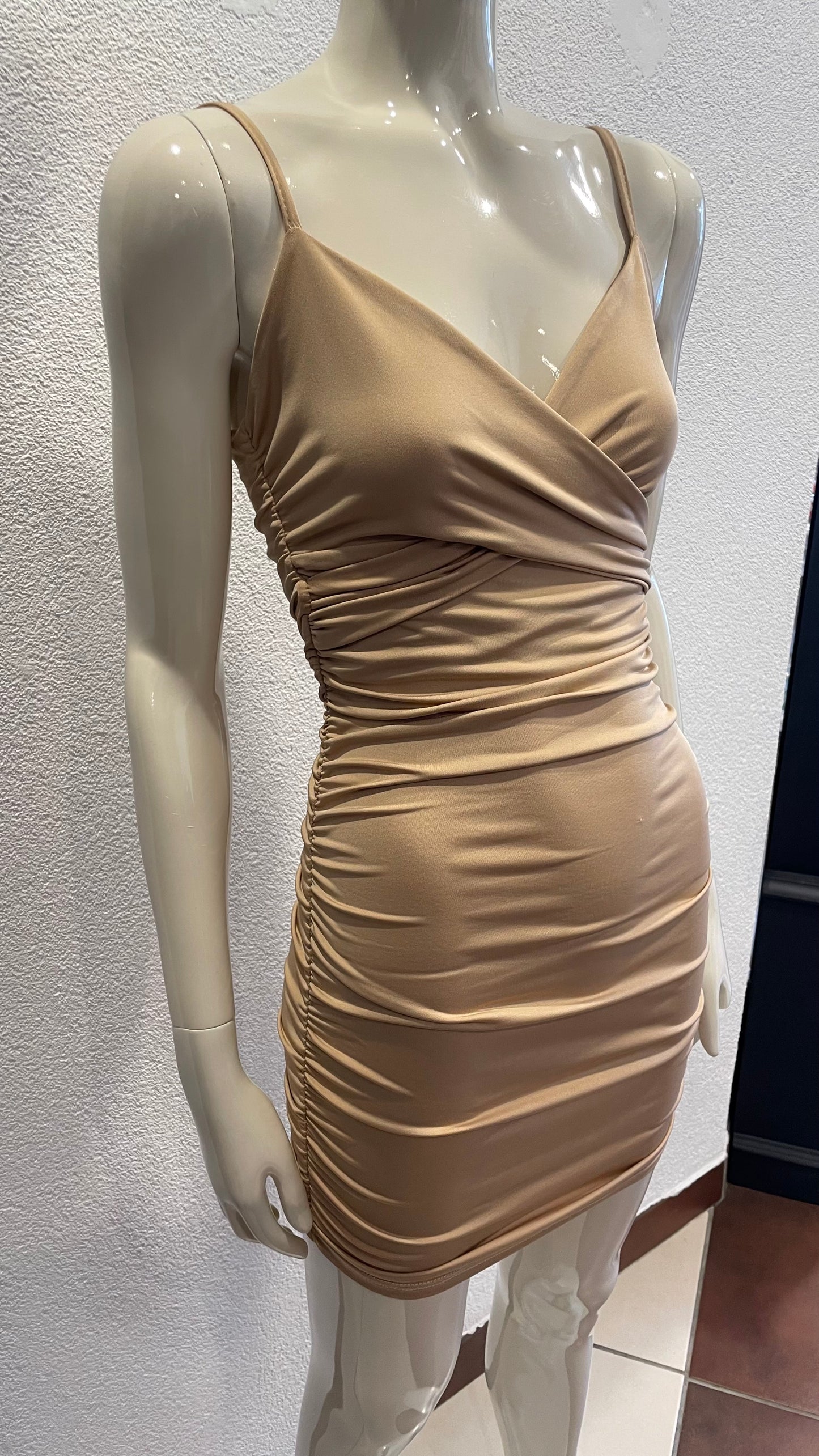 Robe courte drapée - Shein - S/36