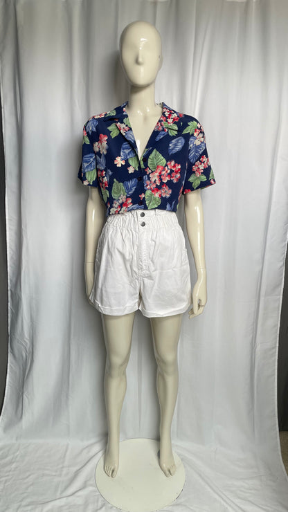Chemise fluide à fleurs Vintage - taille L (40)