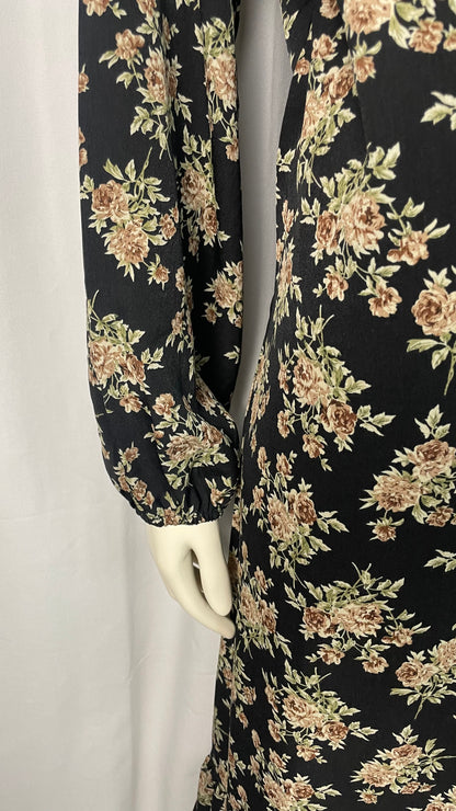 Robe longue à fleurs, taille L