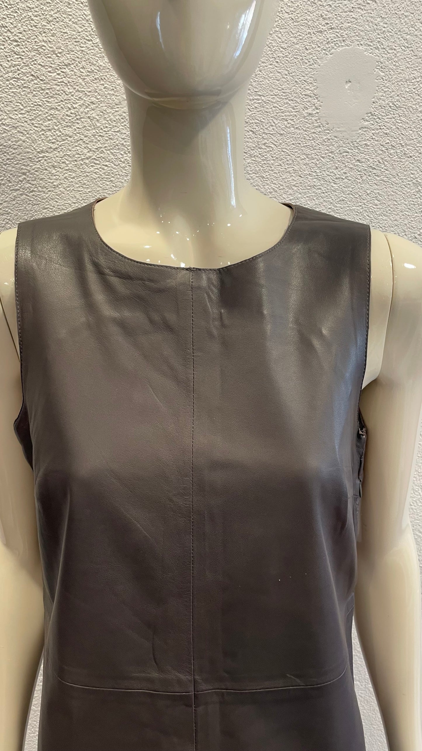 Robe droite en cuir - Gerard Darel -S/36