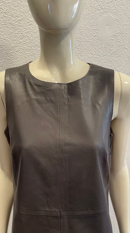 Robe droite en cuir - Gerard Darel -S/36