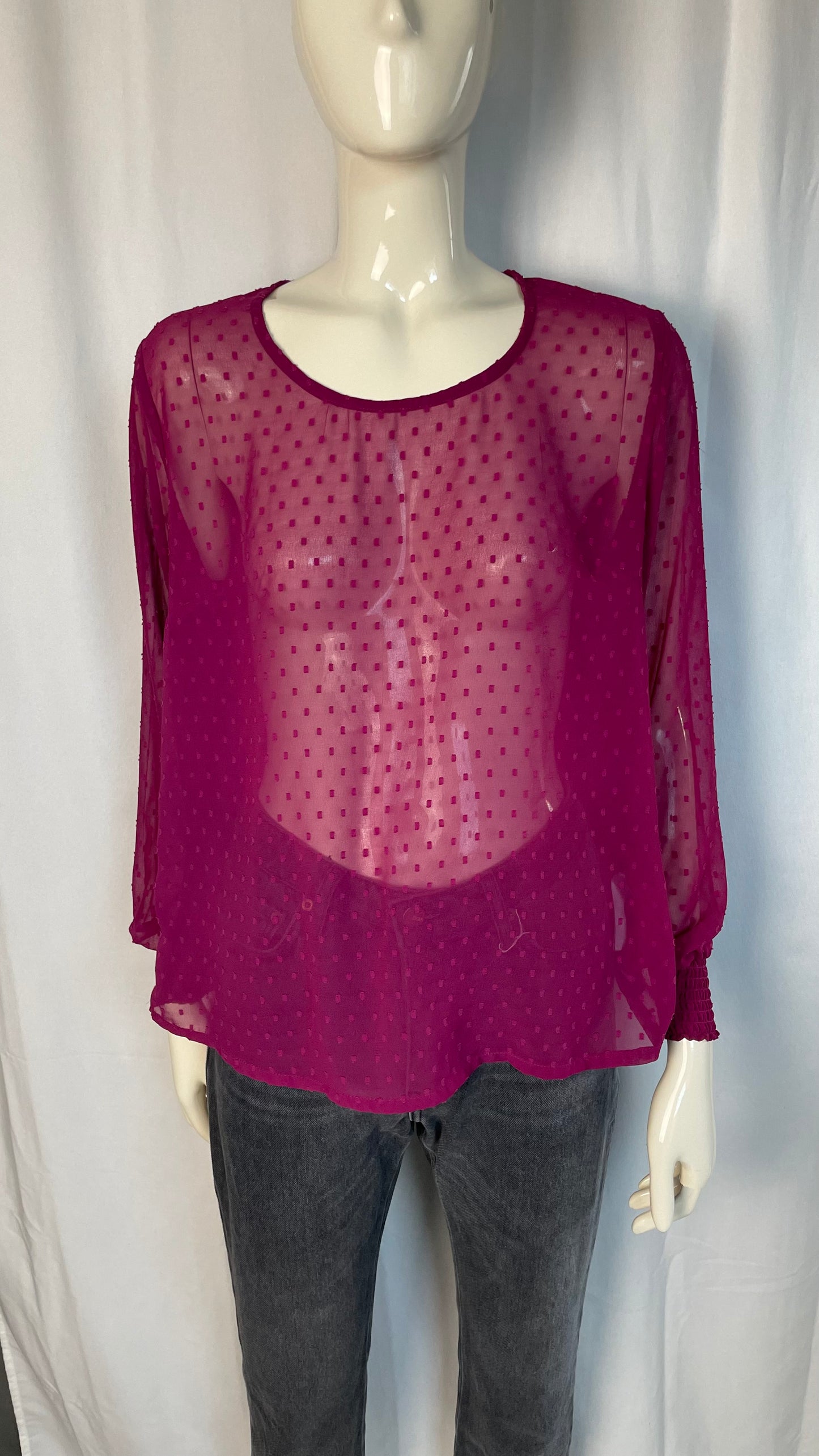 Blouse en plumetis, Zeeman, taille 40