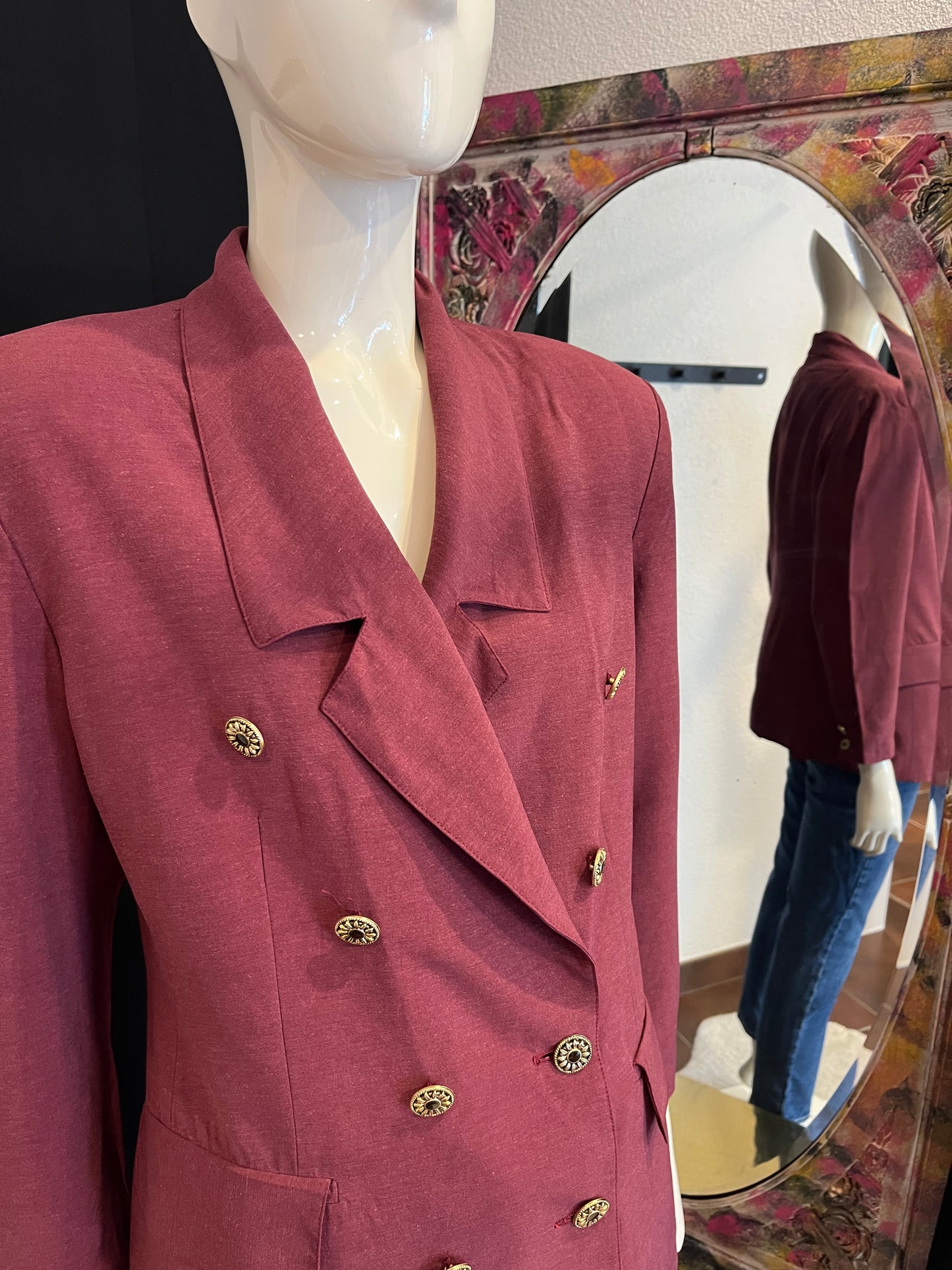 Blazer en soie - Vintage - S/M