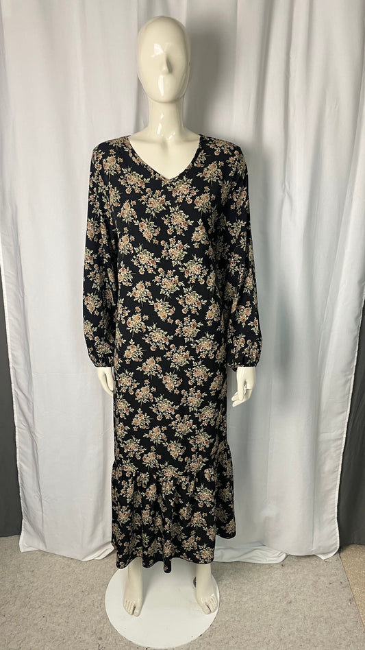 Robe longue à fleurs, taille L