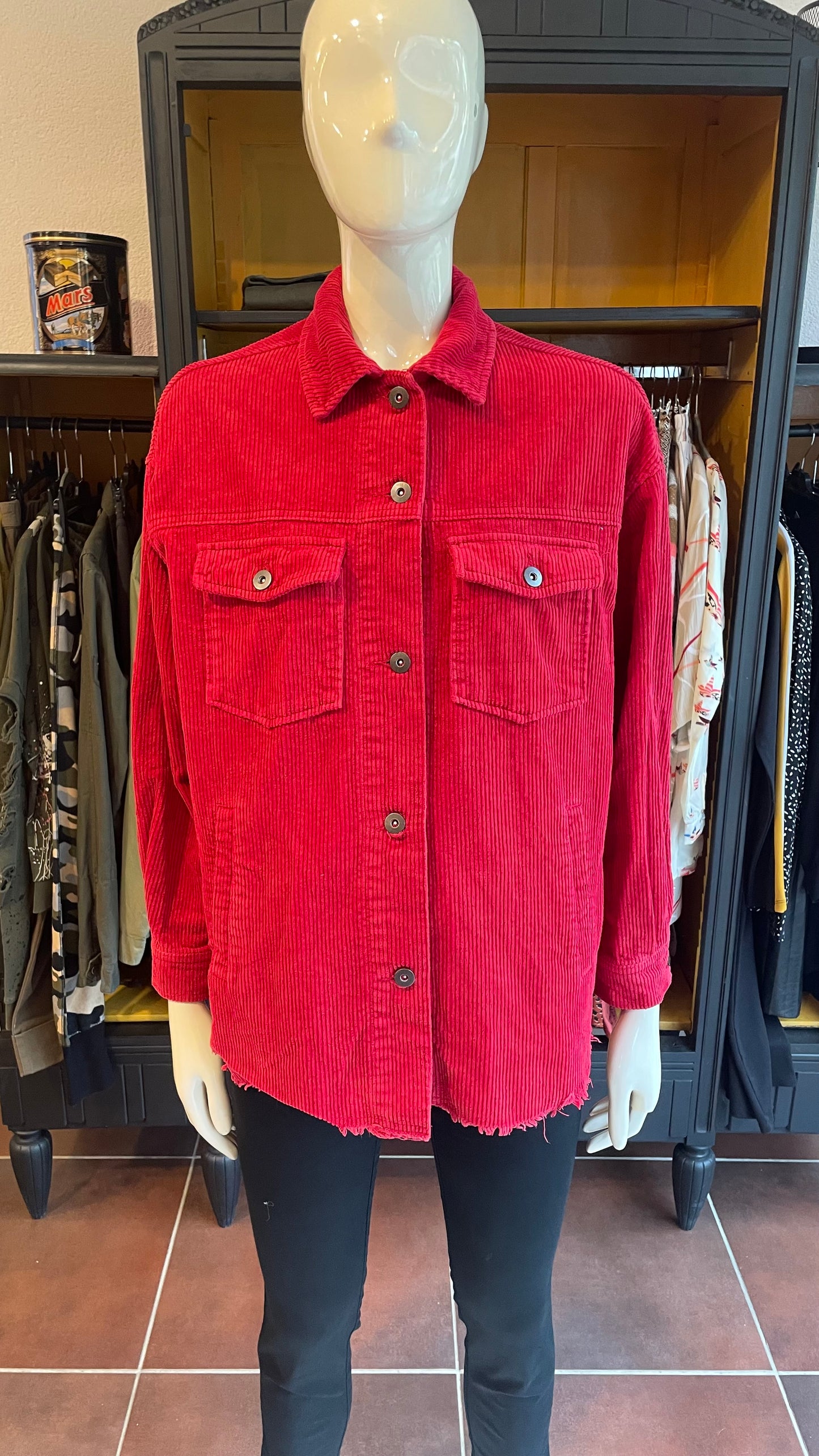 Surchemise en velours - Zara - XS/S