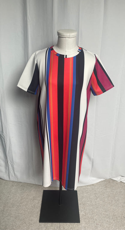 Robe à rayures, Zara, taille 38