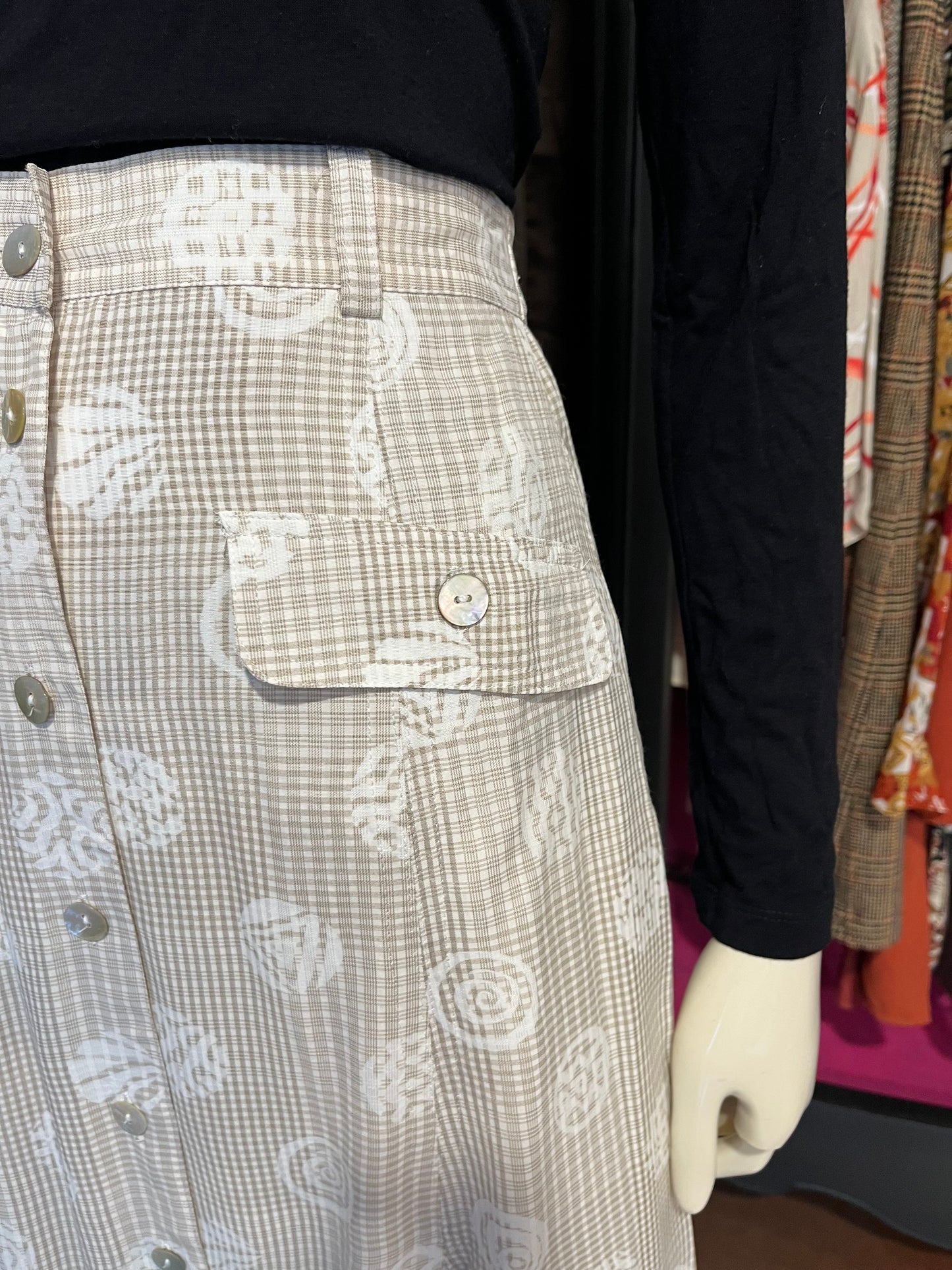 Jupe imprimée - Vintage - 34/XS