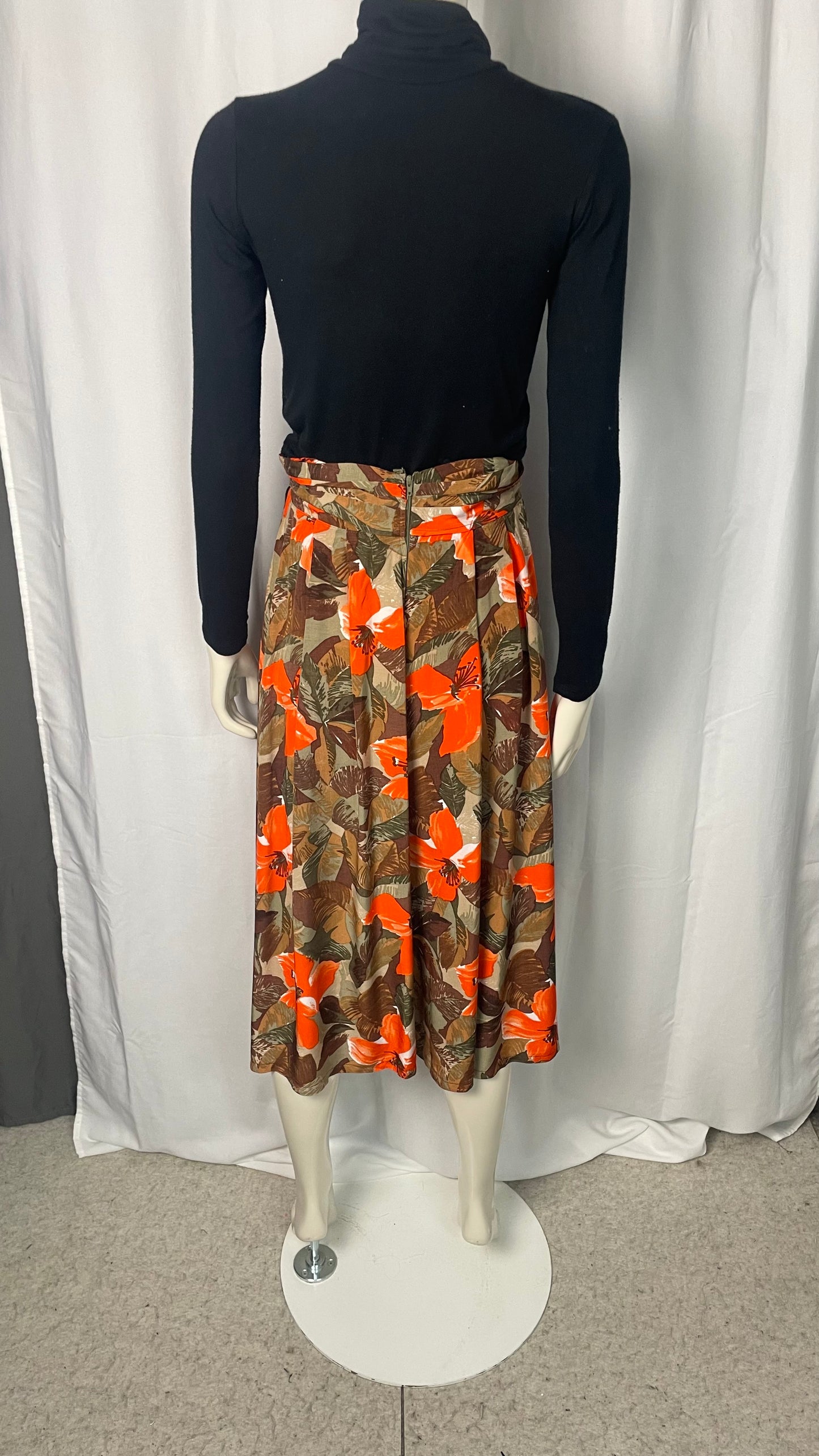 Jupe culotte à fleurs, Vintage, taille 36