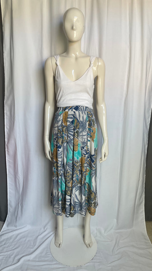Jupe midi imprimée Vintage - 38/M