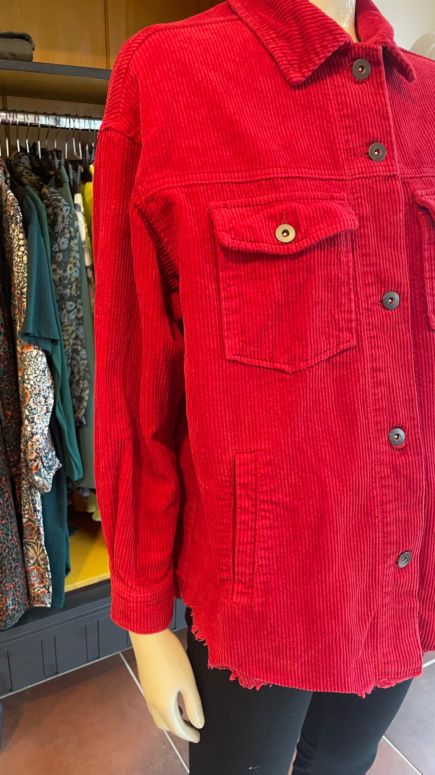 Surchemise en velours - Zara - XS/S