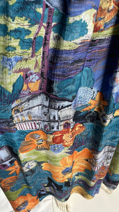 Jupe midi imprimée, Vintage, taille 40