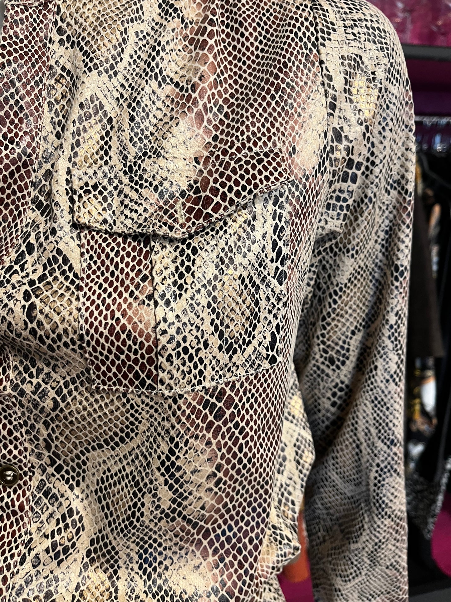 Robe imprimer piton - Ciminy - S/36