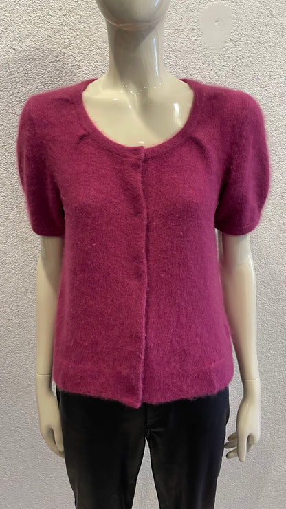 Gilet manches courtes en Angora - Luisa Cerand - S/36