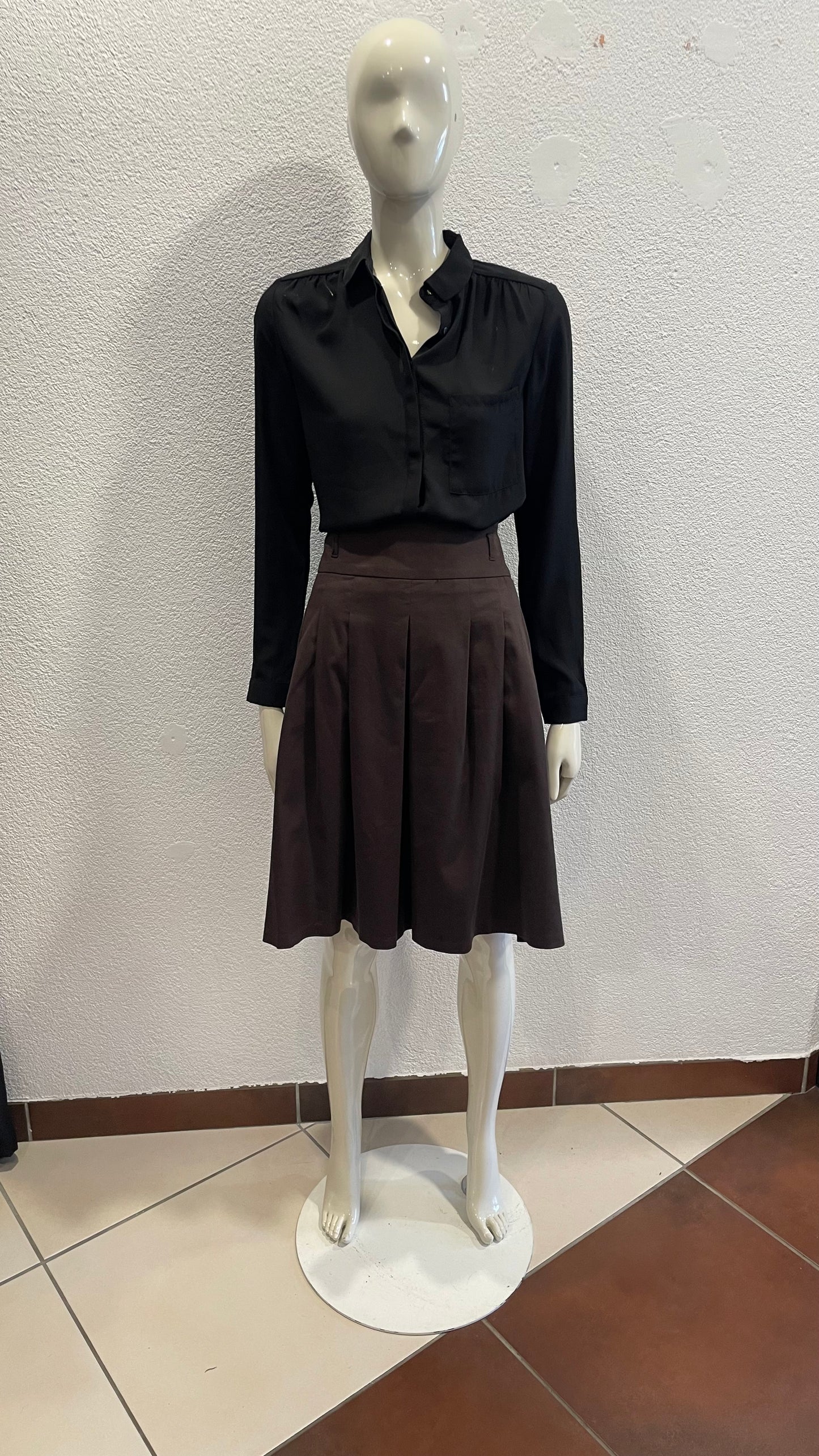 Jupe midi plissée - Camaïeu - 42-XL