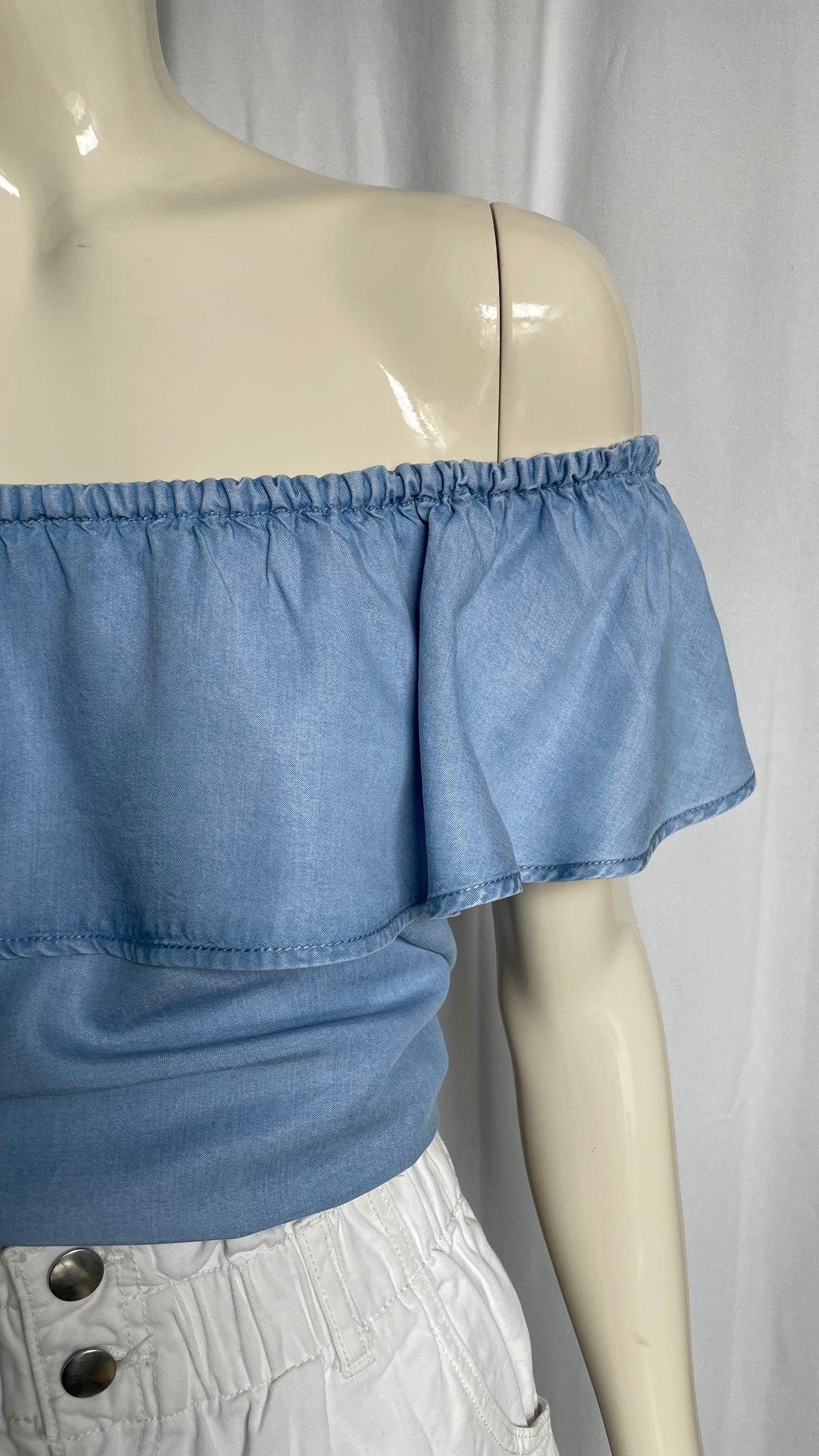 Blouse à col bardot en Lyocel Pimkie - taille M (38)