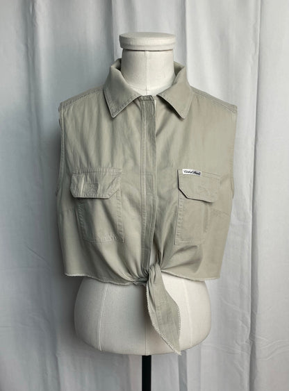 Chemise sans manche, à nouer, taille L