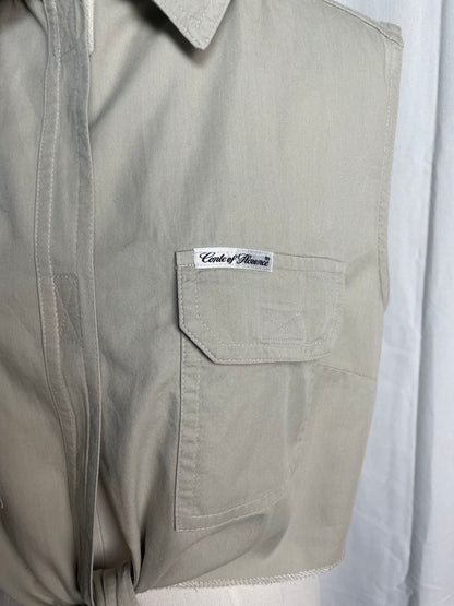 Chemise sans manche, à nouer, taille L