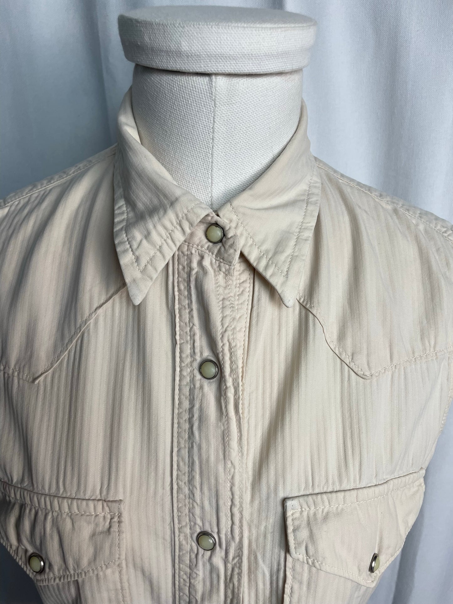 Chemise sans manches, à nouer, taille S