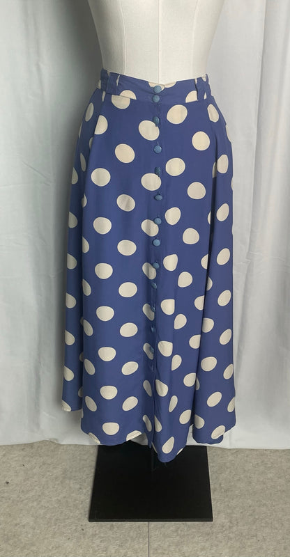 Jupe midi à pois, taille S