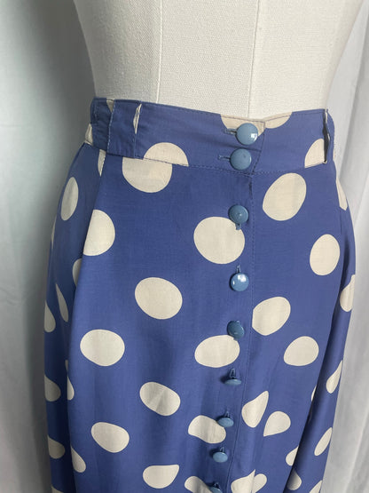 Jupe midi à pois, taille S