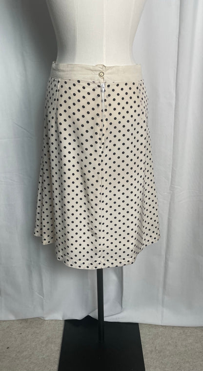 Jupe droite à pois, taille XL