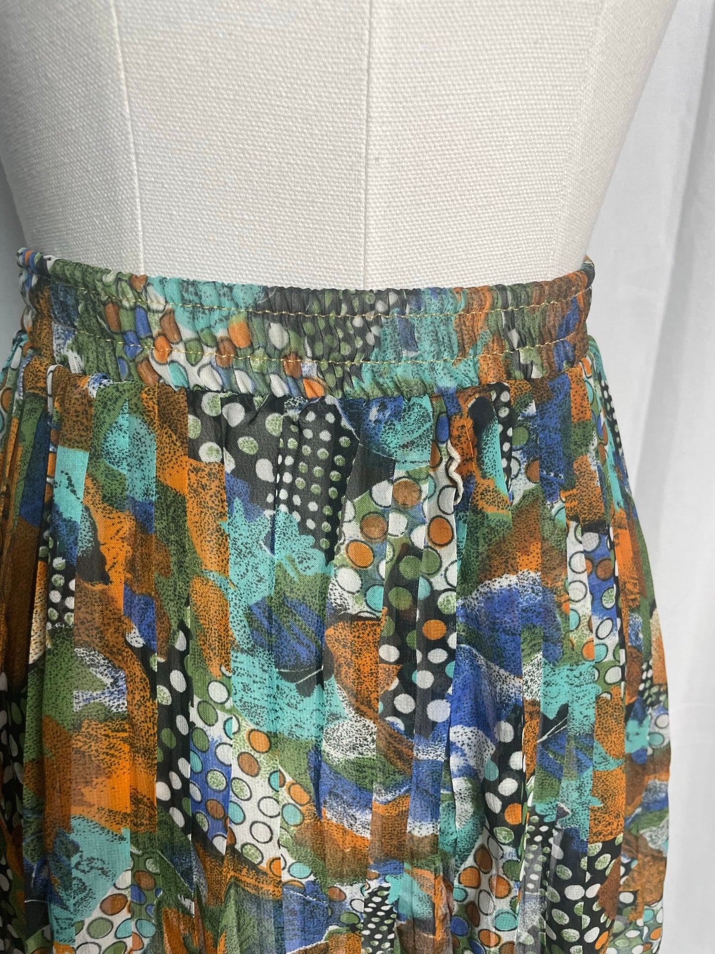 Mini-jupe plissé transparente, taille 32/34