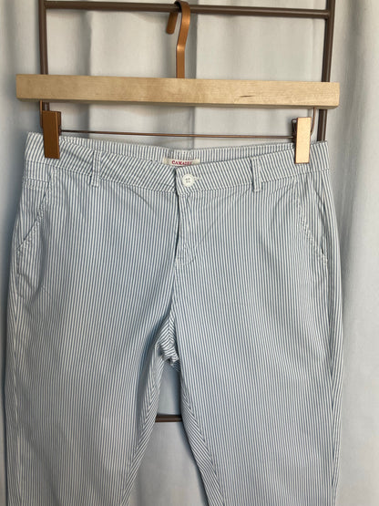 Pantalon chino rayé, Camaïeu, taille 40