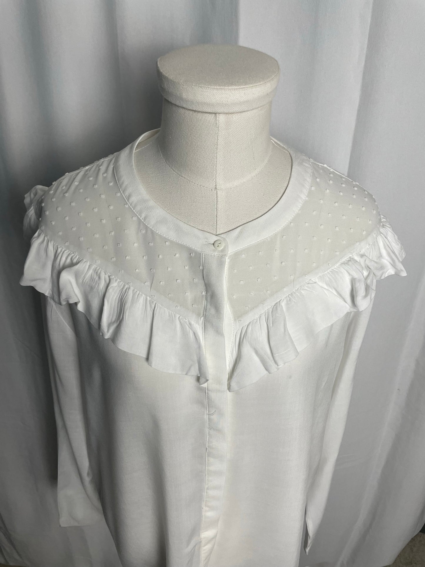 Blouse col en plumetis, Pimkie, taille M