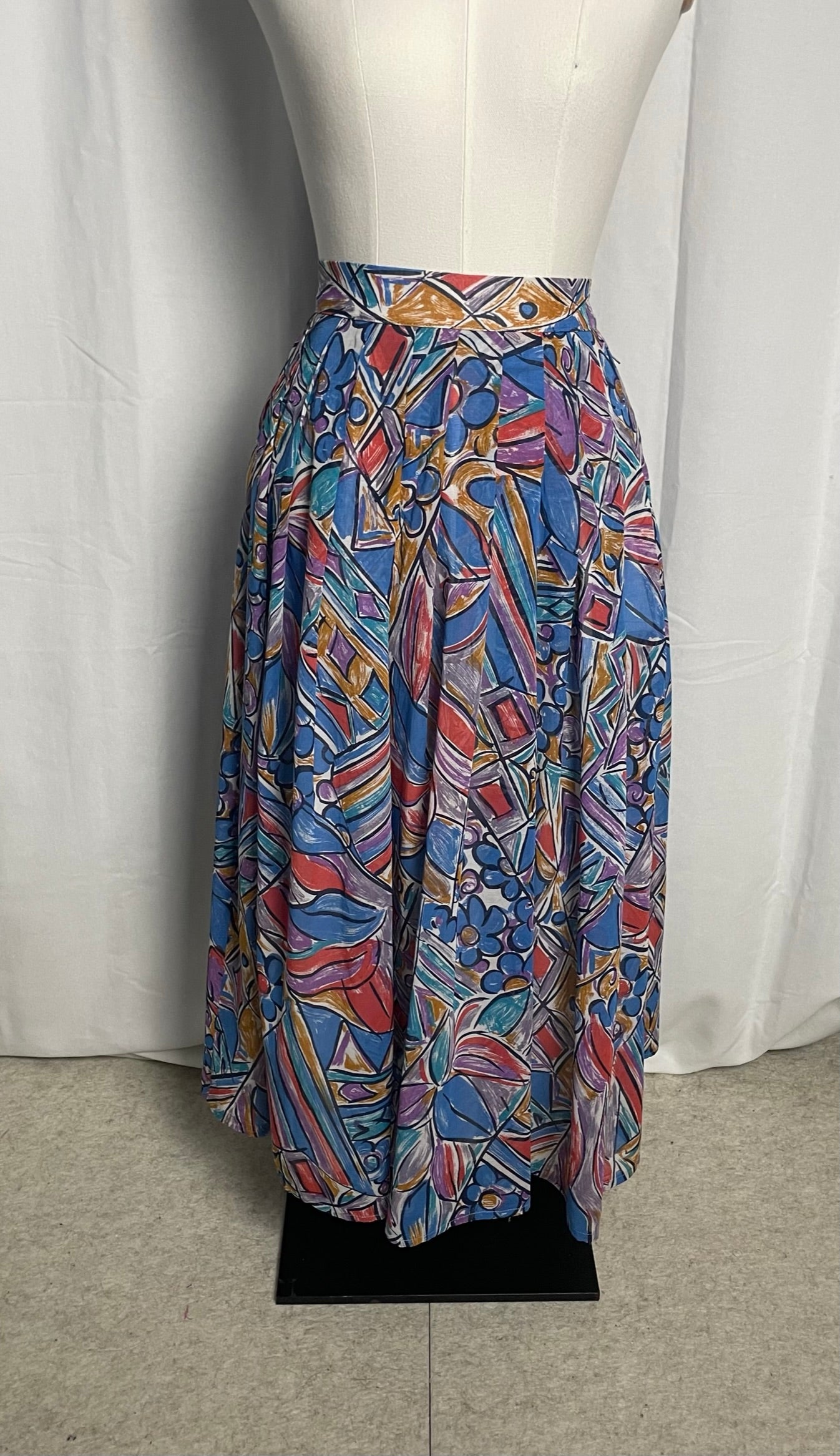 Jupe midi imprimée, Vintage, taille 36