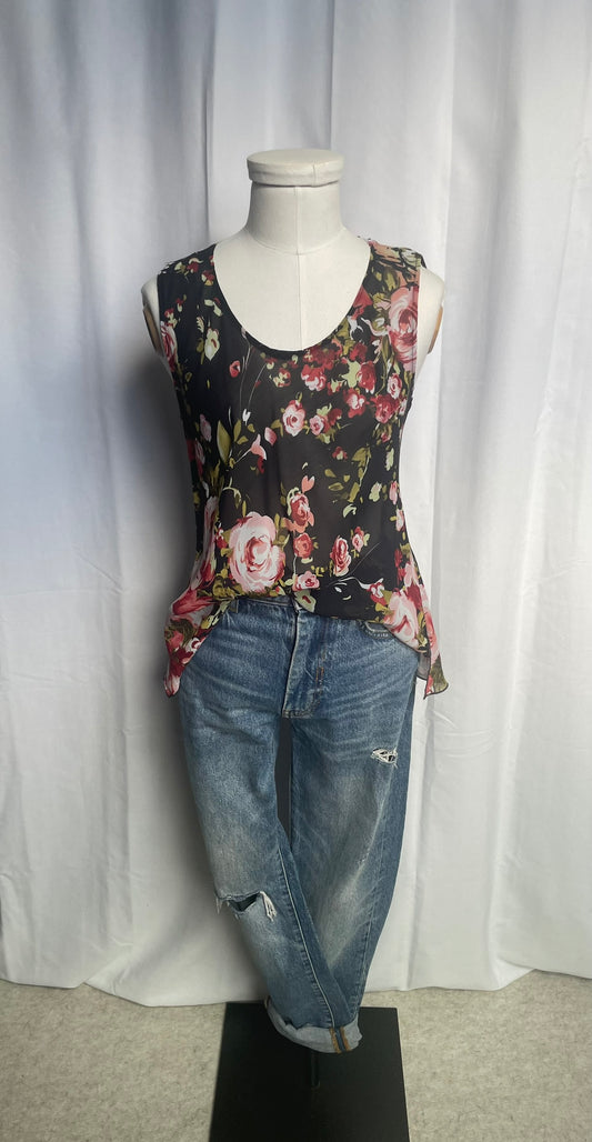 Débardeur à fleurs, Vintage, taille S